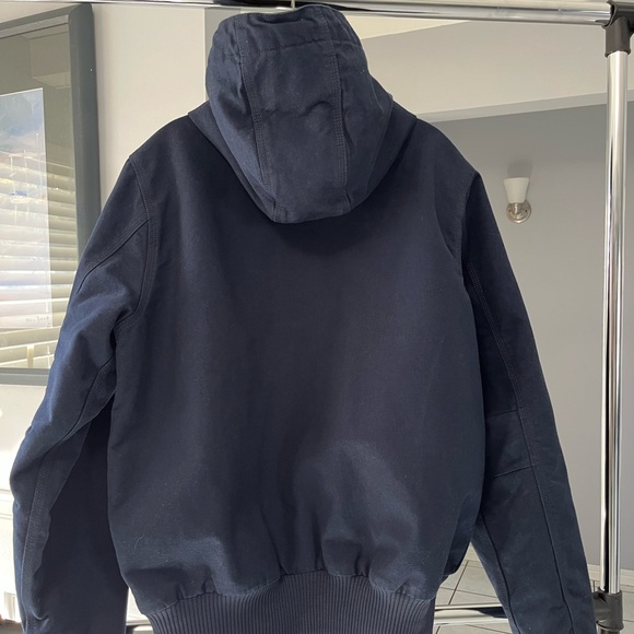 Carhartt Women’s Loose Fit Hooded Jacket Navy Blue XL Like New - Picture 3 of 5